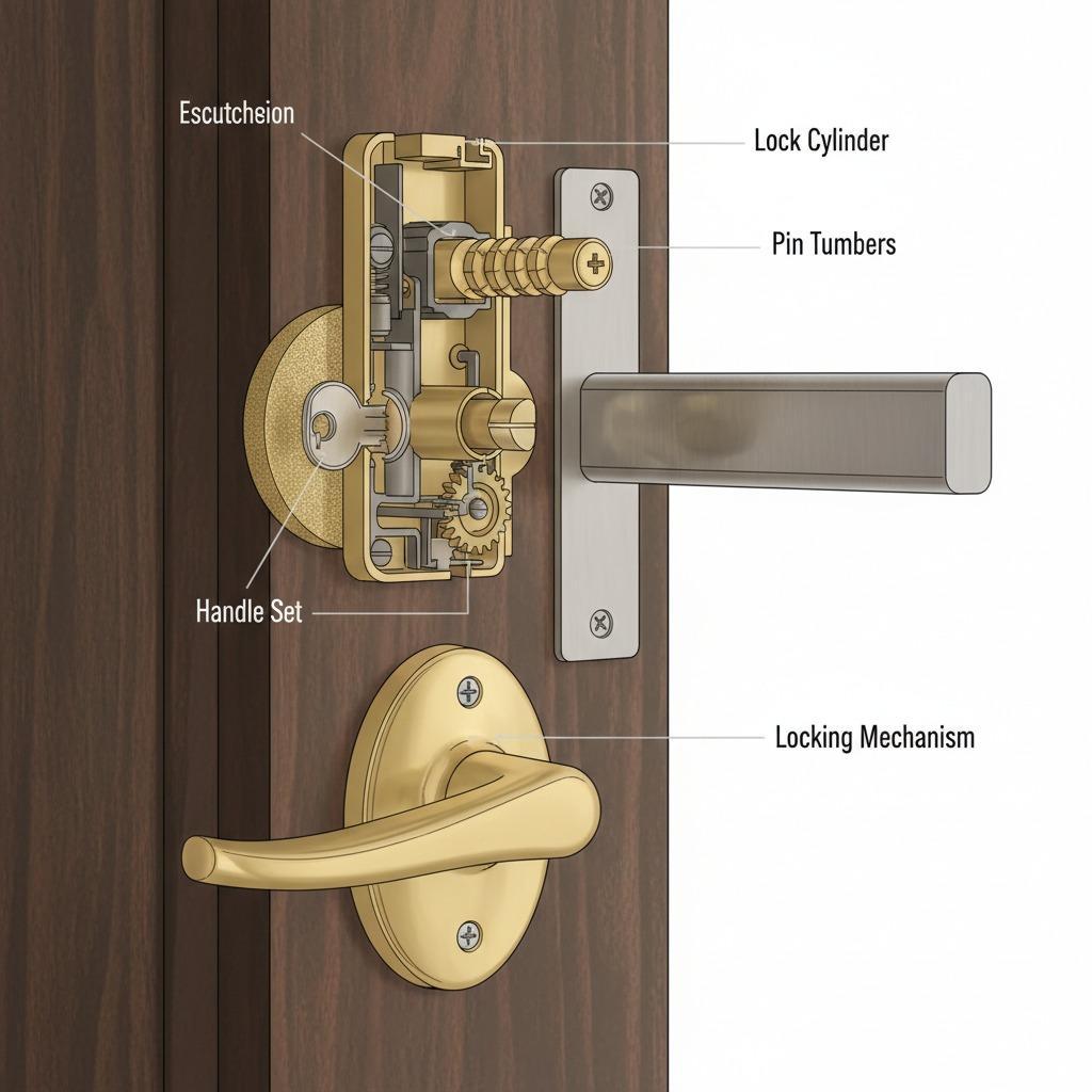 了解门锁组件：安全系统的关键要素