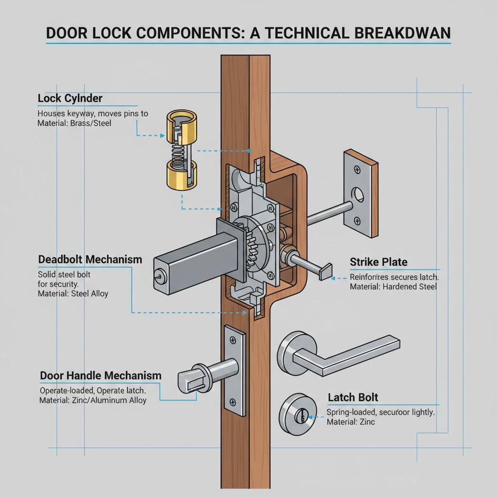 了解门锁组件以确保安全