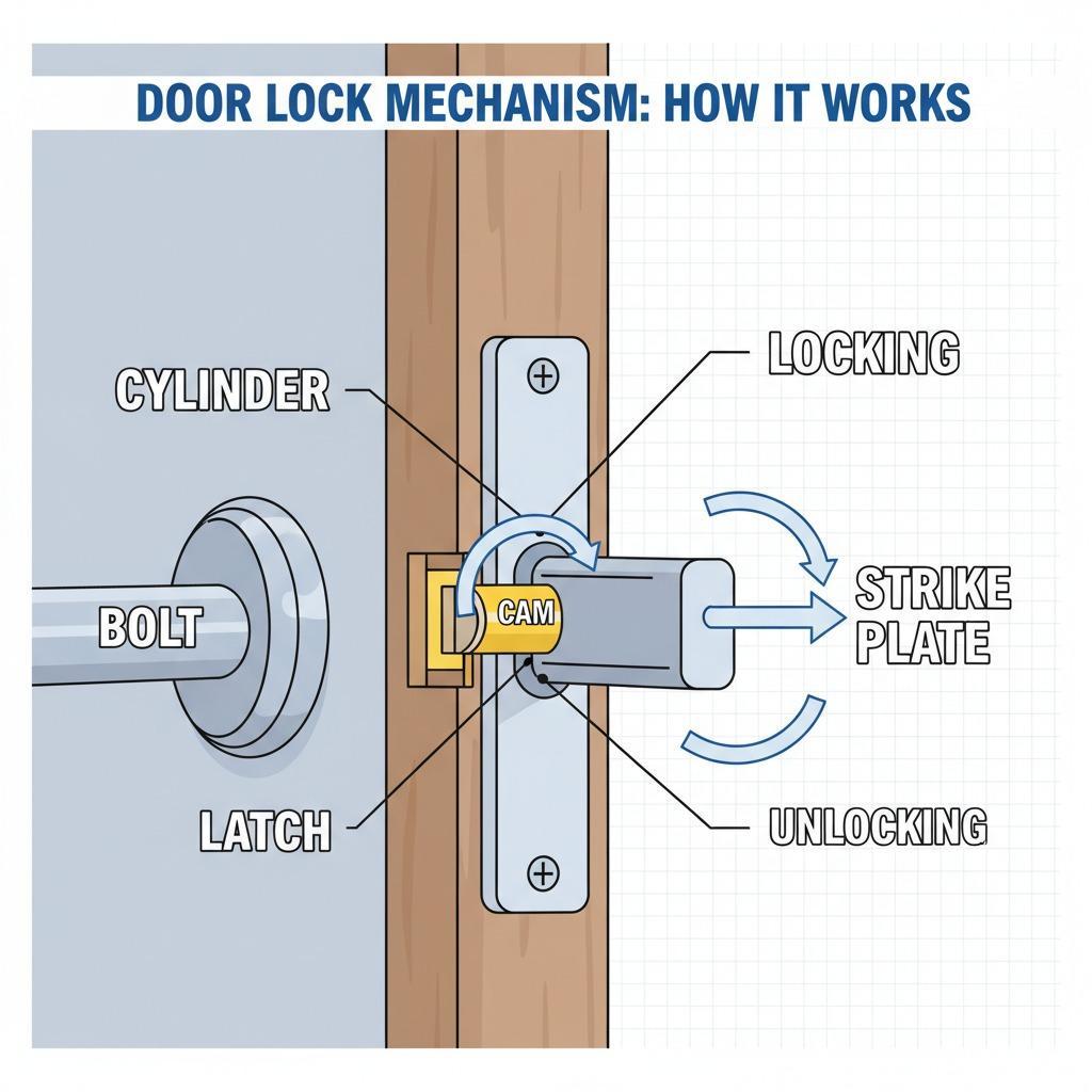 门锁部件：安全与维修指南
